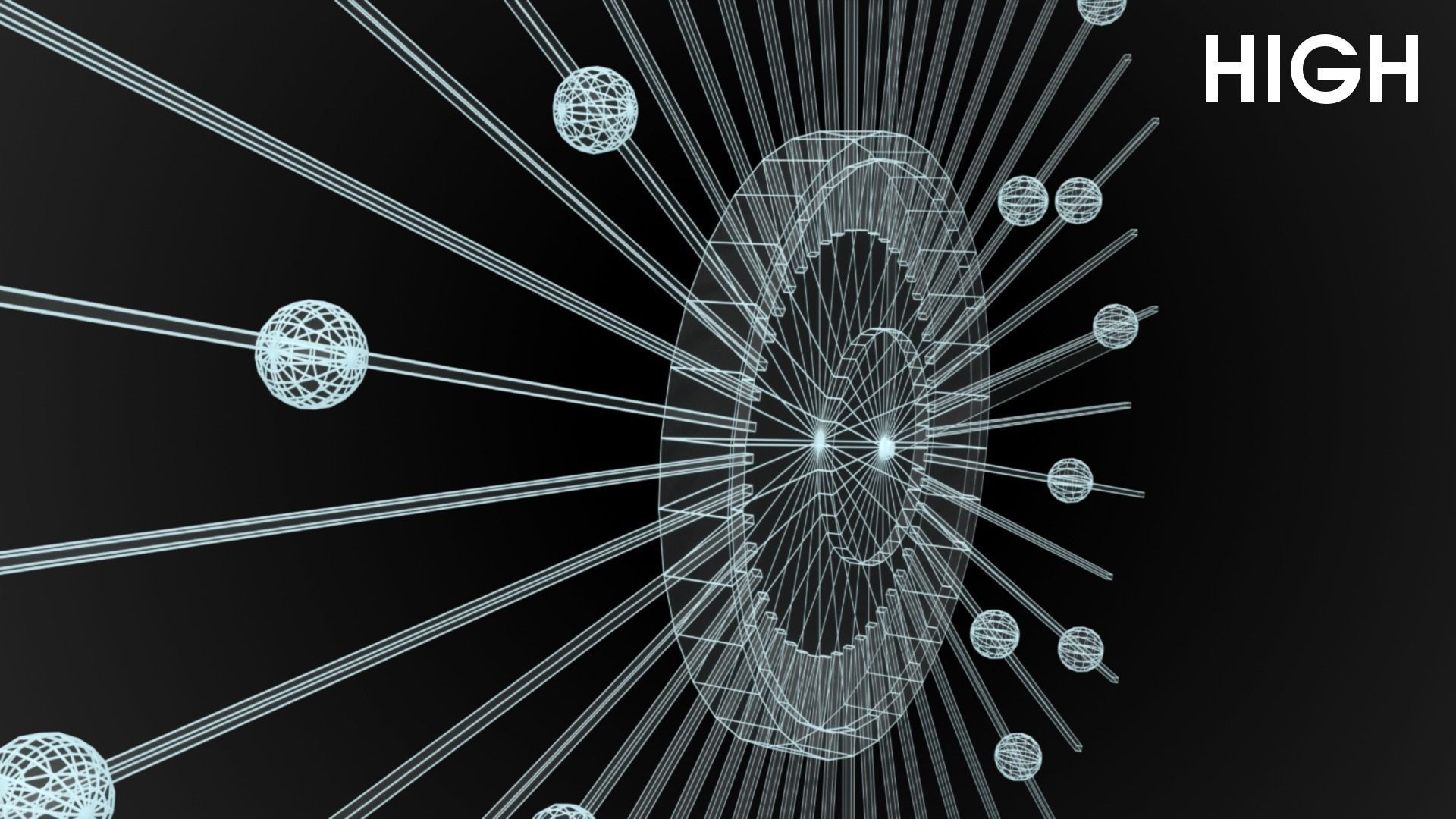 Modern clock Low-poly 3D model_19