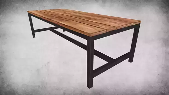Rustic Wood Table 03