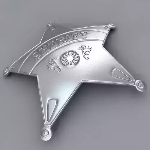 Sheriff Badge 3D model