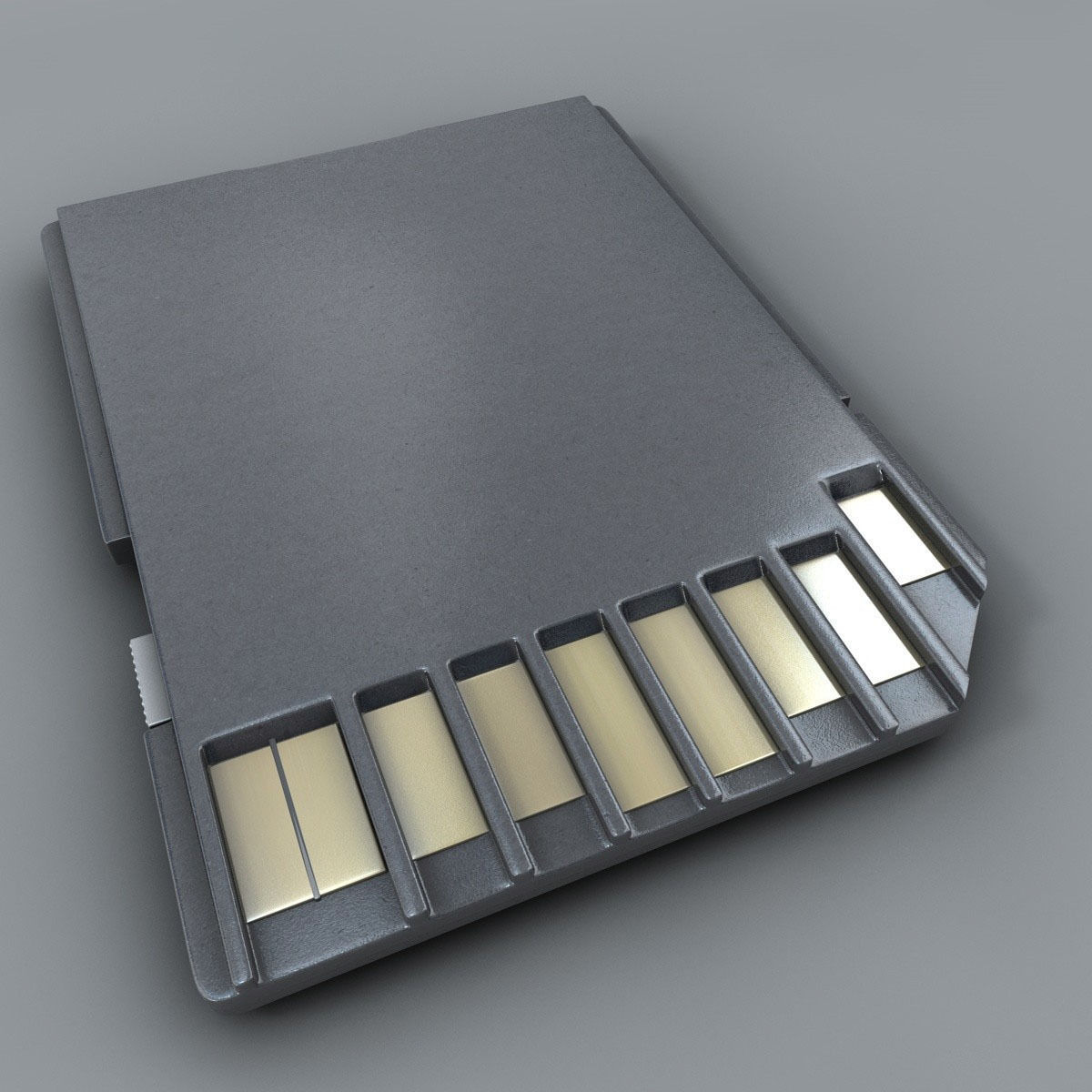 SD Card Detailed 3D model_7