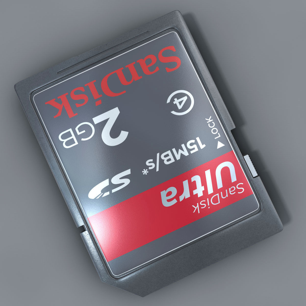 SD Card Detailed 3D model_8