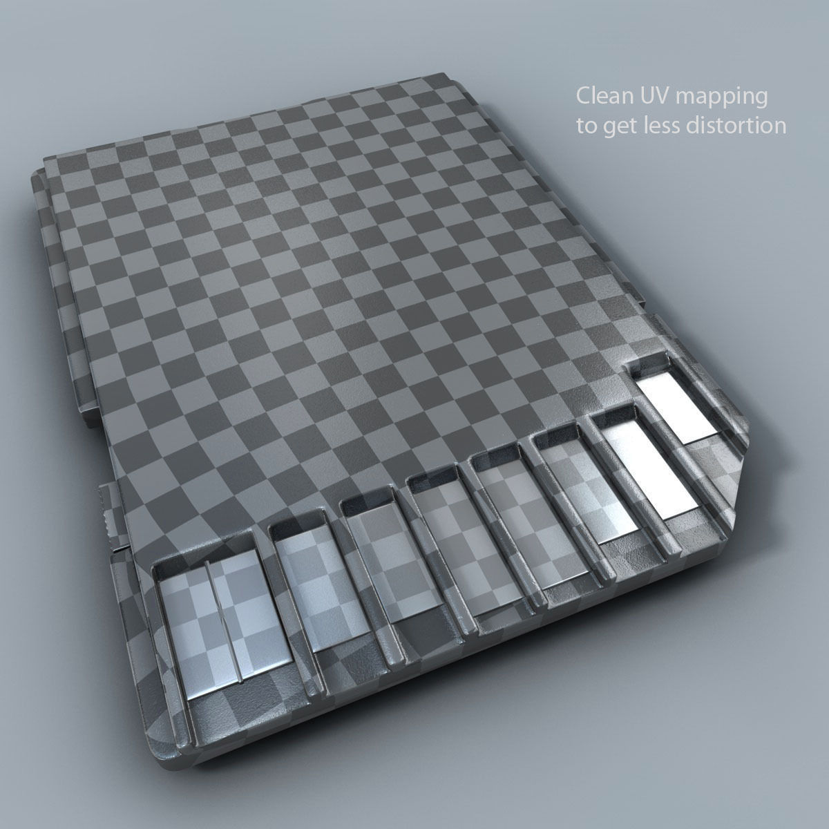 SD Card Detailed 3D model_9