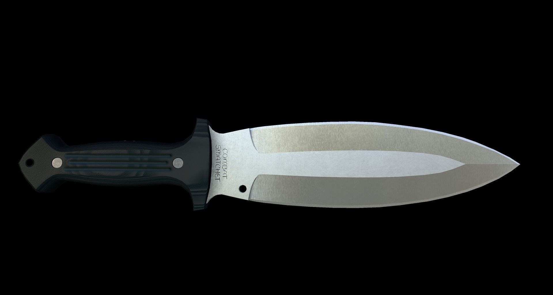 Smatchet knife sheath Low-poly 3D model_6