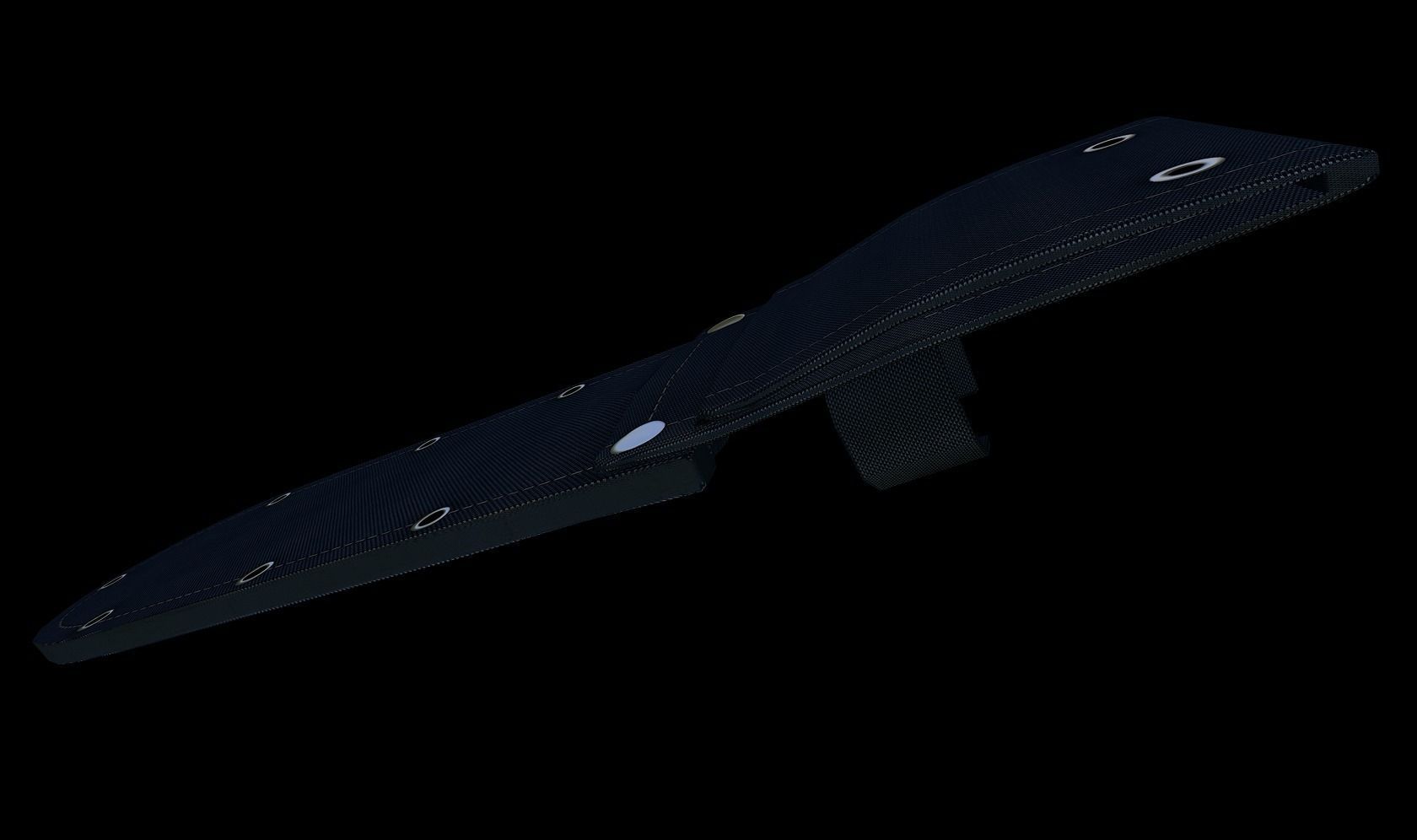 Smatchet knife sheath Low-poly 3D model_4