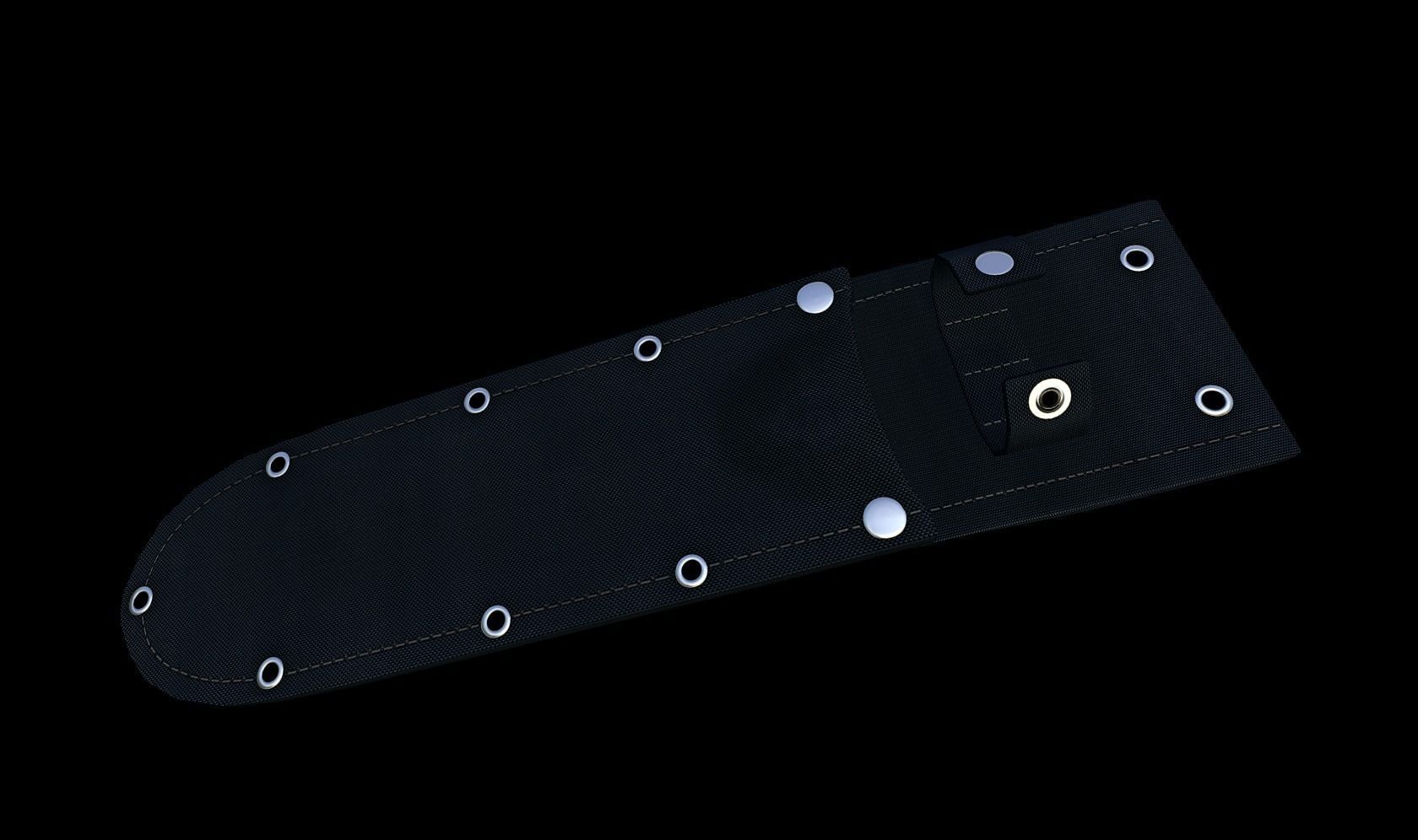 Smatchet knife sheath Low-poly 3D model_5