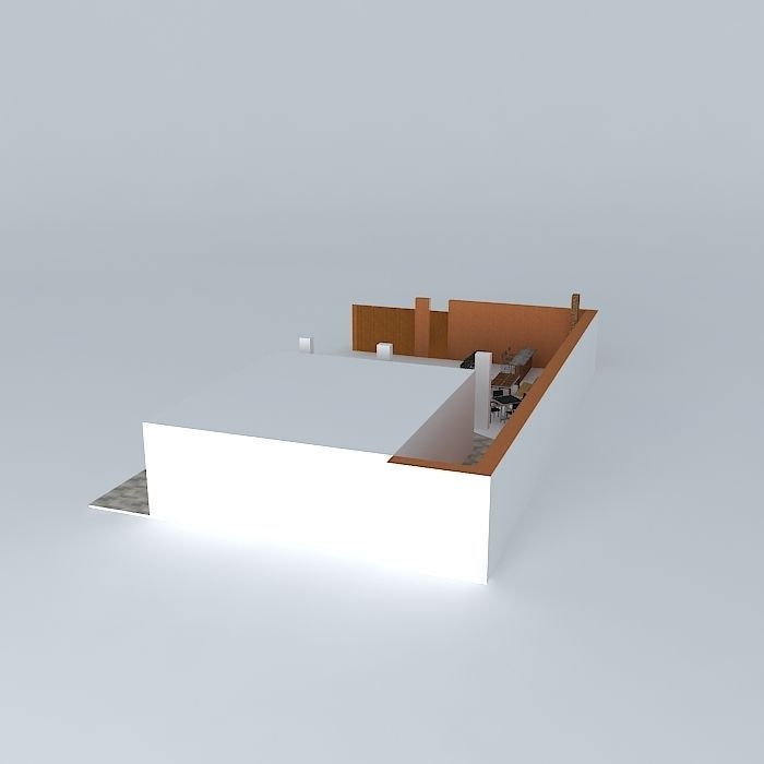 Outside cooking area Free 3D model_1