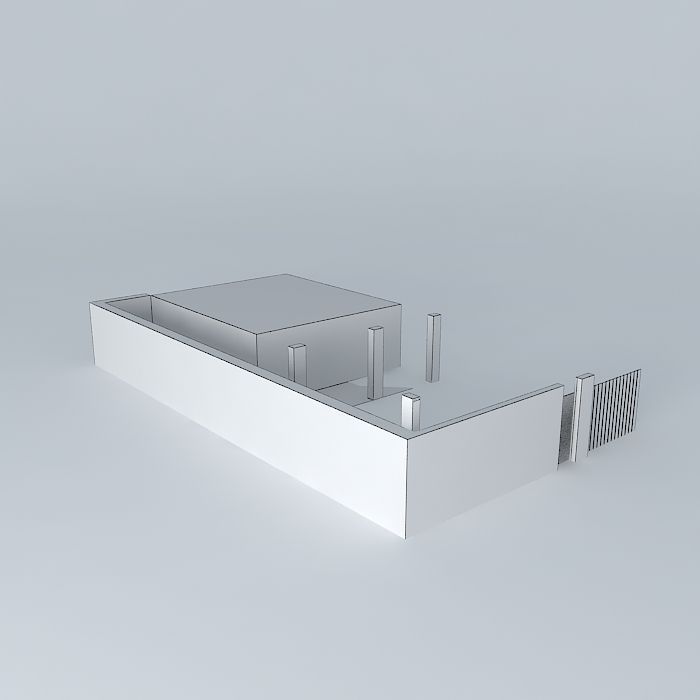 Outside cooking area Free 3D model_3