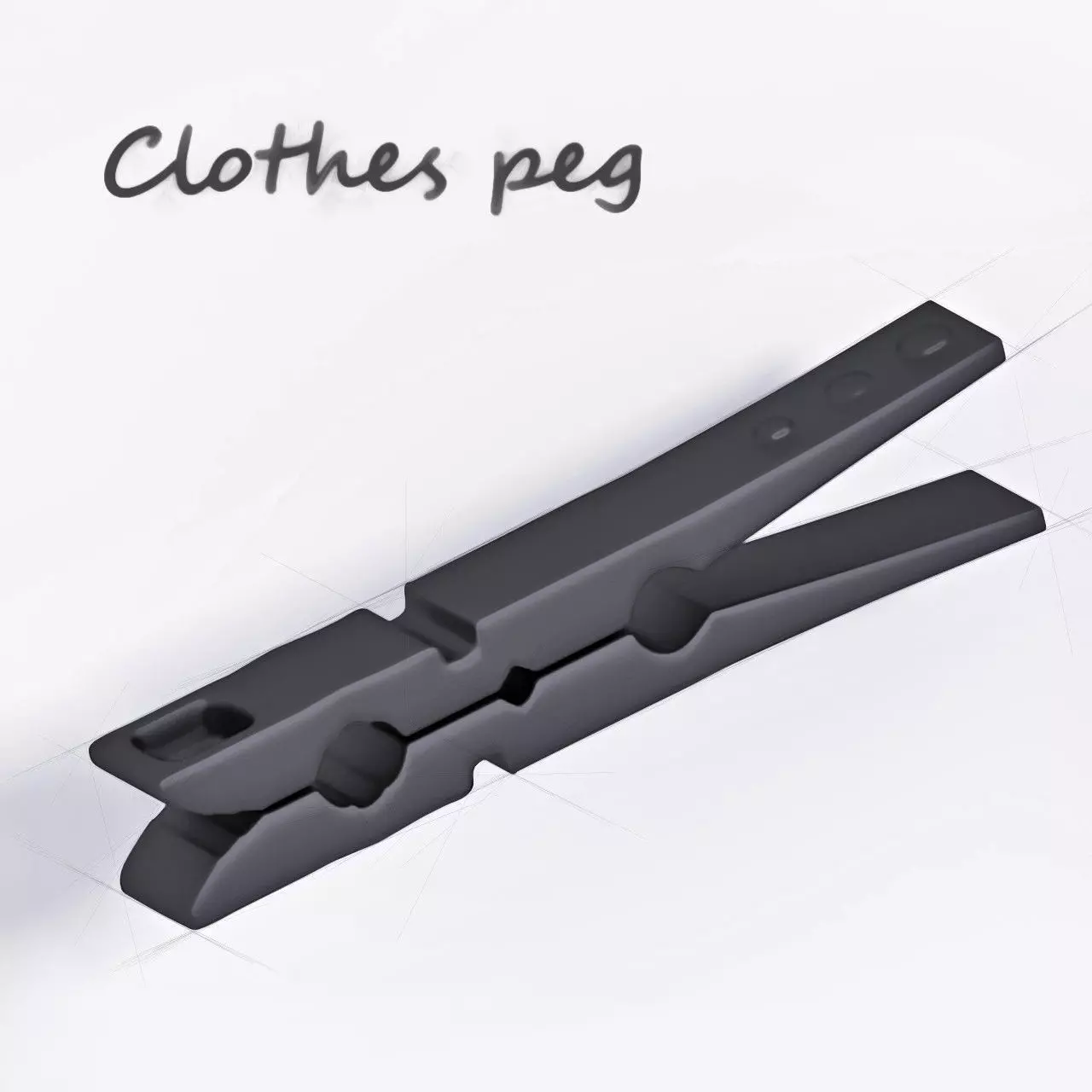 Clothes peg Free 3D print model_0