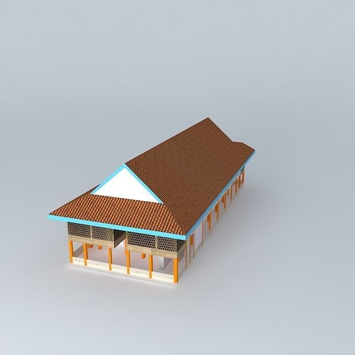 Student Faculty buildings Free 3D model_1