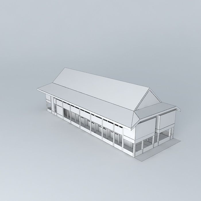 Student Faculty buildings Free 3D model_3