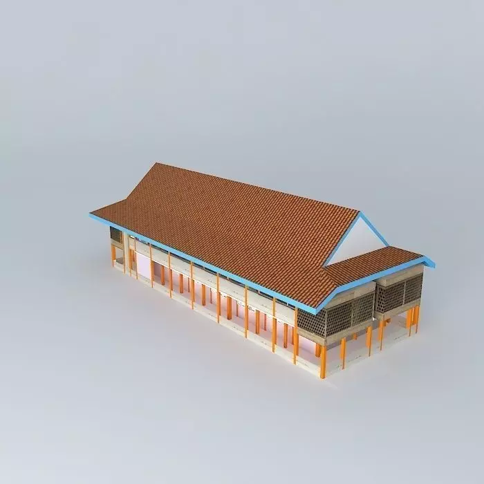 Student Faculty buildings Free 3D model_0