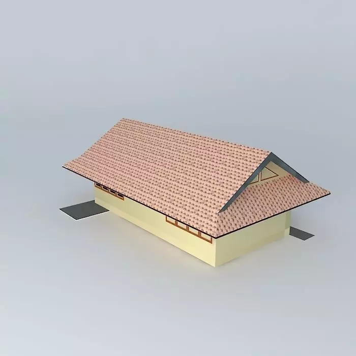 fpertanian rear building Free 3D model_0