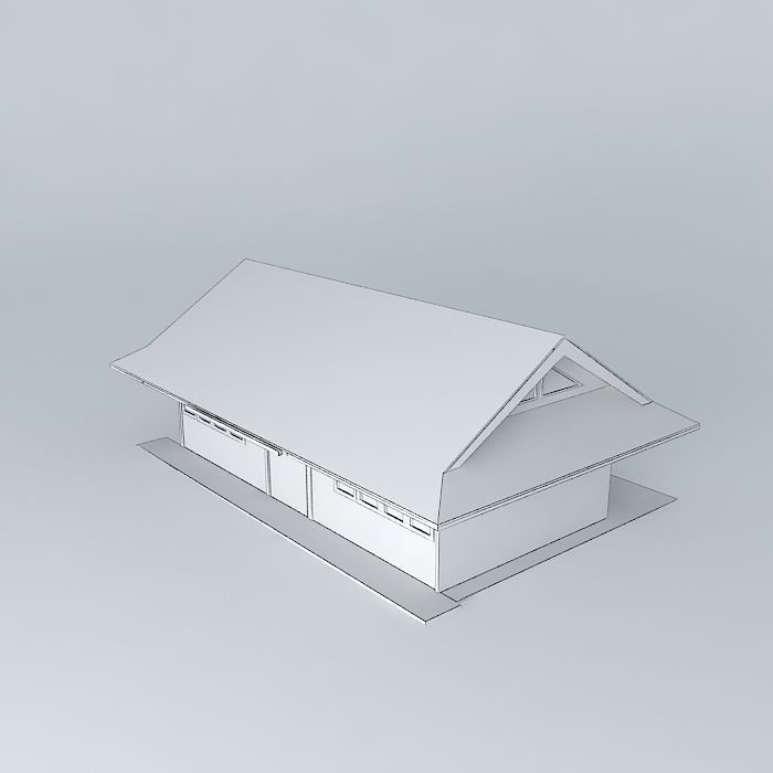 fpertanian rear building Free 3D model_4