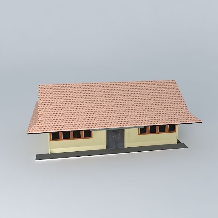 fpertanian rear building Free 3D model_2