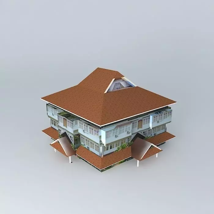 dekanat Ekonomi Free 3D model