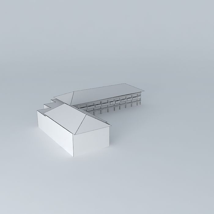 Economic lab Unsri Free 3D model_4