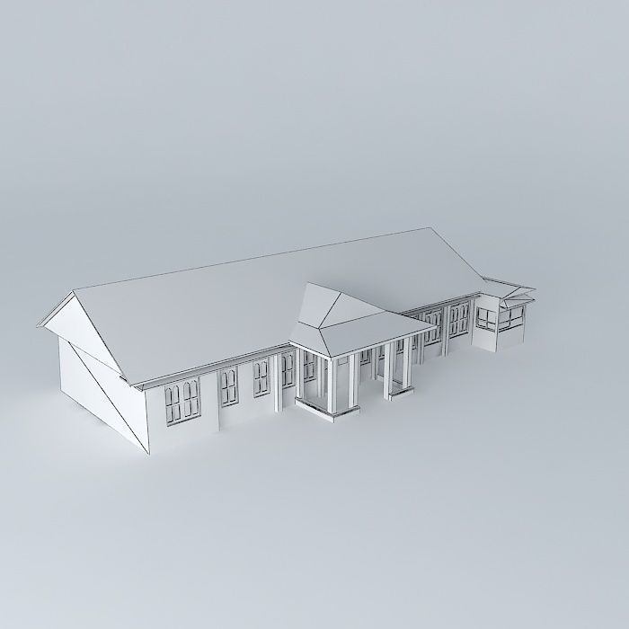 PPAK economics faculty Unsri Free 3D model_3