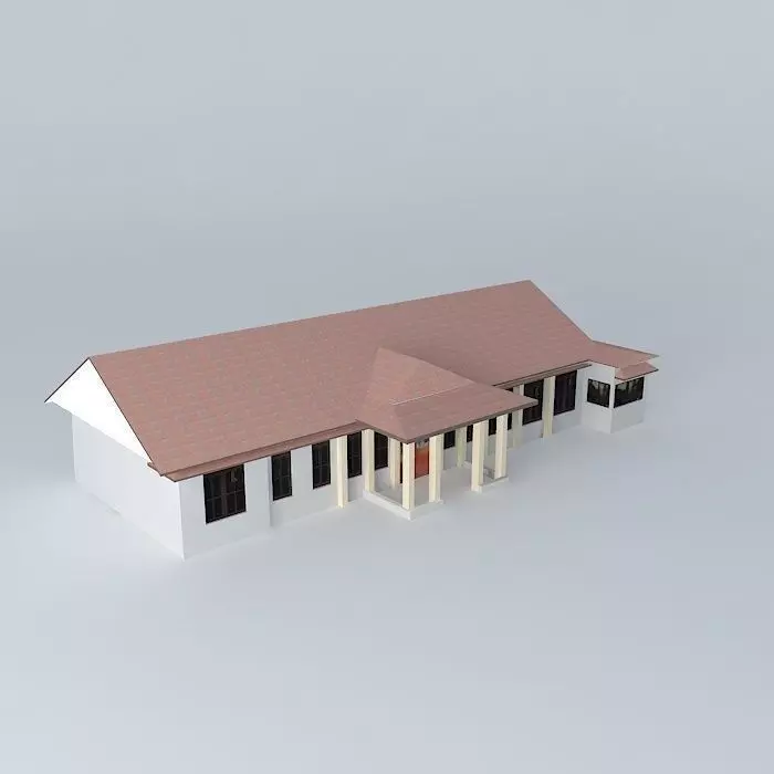 PPAK economics faculty Unsri Free 3D model_0