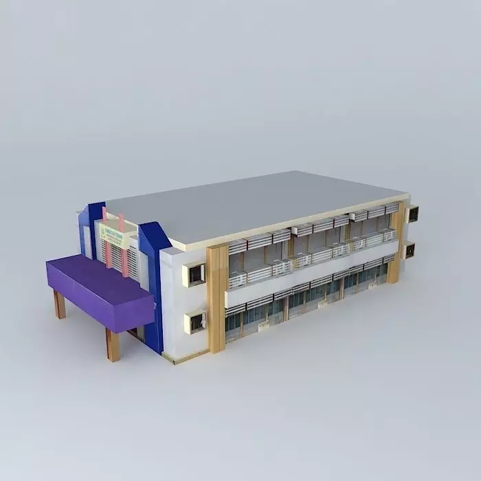 Unsri engineering faculty Free 3D model