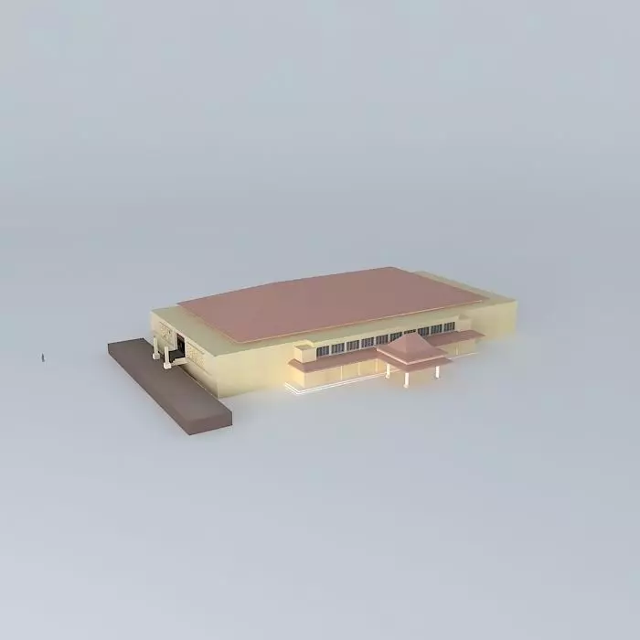 graha sriwijaya Free 3D model_0