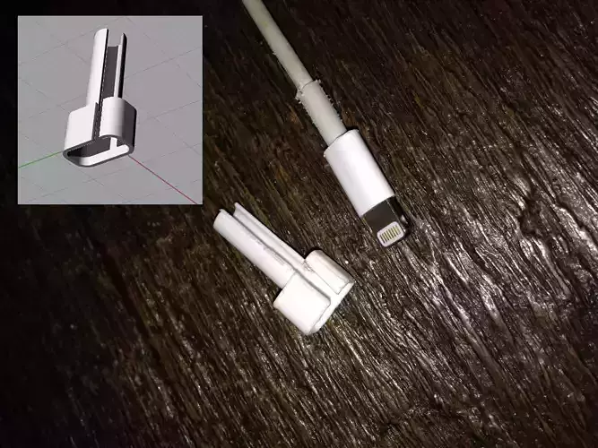 iPhone Part Cable Protector Free 3D print model