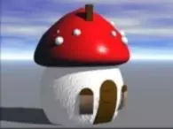 mushroom looking house Free 3D model