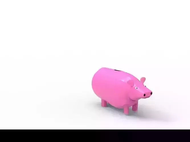 Piggy bank 3D print model