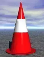 round traffic cone Free 3D model