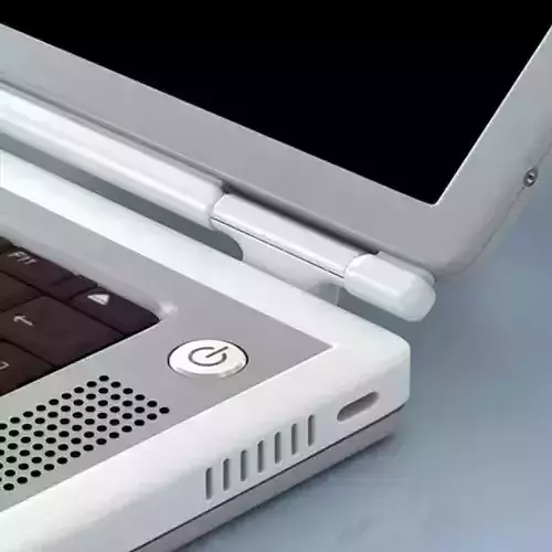 Macbook Titanium 3D model