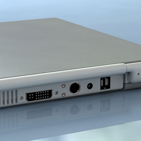 Macbook Titanium 3D model_7