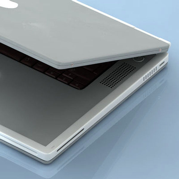 Macbook Titanium 3D model_12