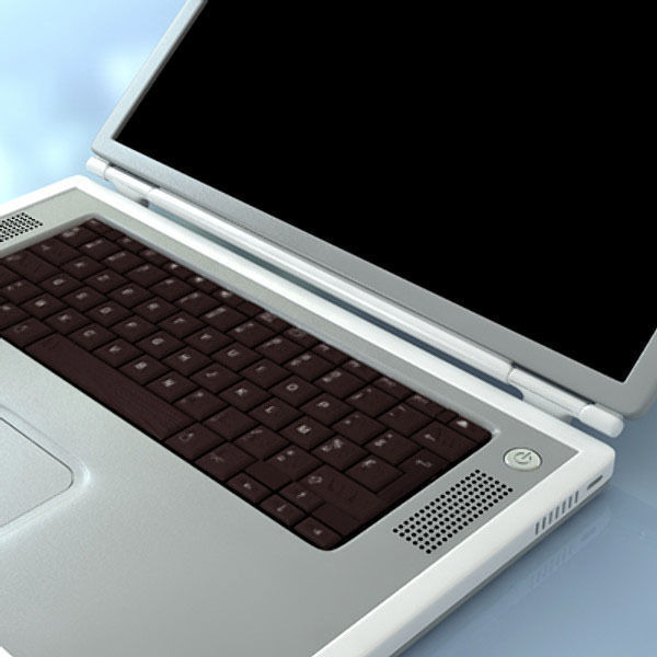 Macbook Titanium 3D model_4