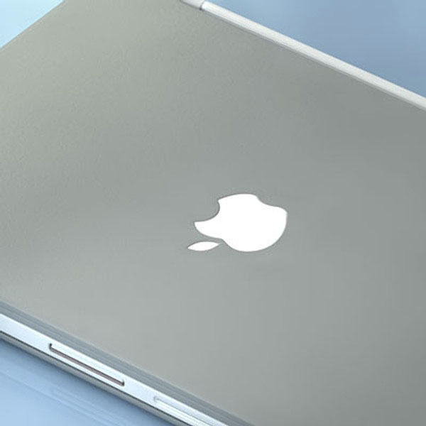 Macbook Titanium 3D model_1