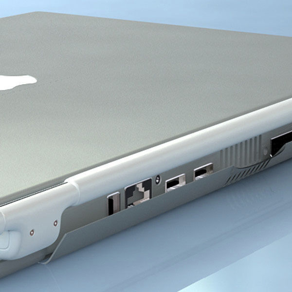 Macbook Titanium 3D model_9