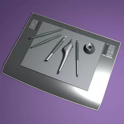 Wacom Intuos A4 3D model_0