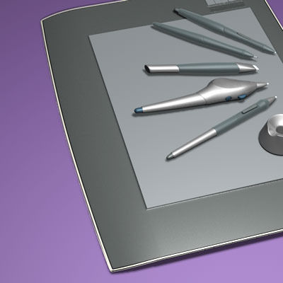 Wacom Intuos A4 3D model_2