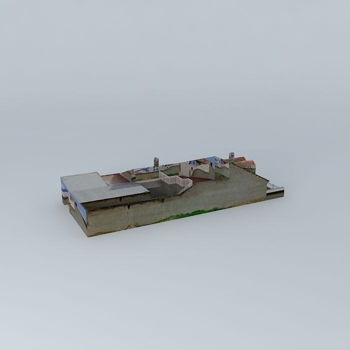 C Carlos I house Free 3D model_1