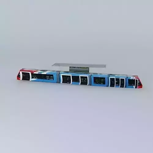 Tranvimur metro train at station