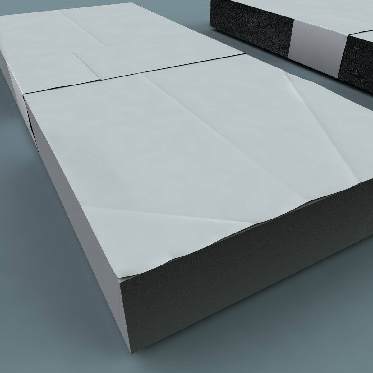 100 Dollars Stack Low-poly 3D model_7