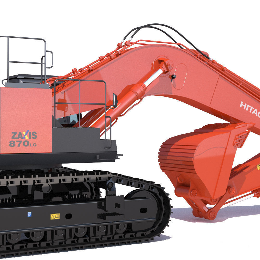 Excavator Hitachi Zaxis ZX870 3D model | CGTrader