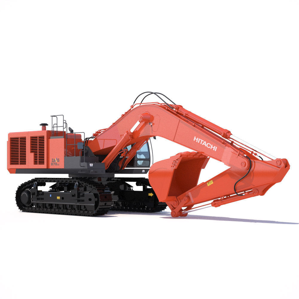 Excavator Hitachi Zaxis ZX870 3D model | CGTrader
