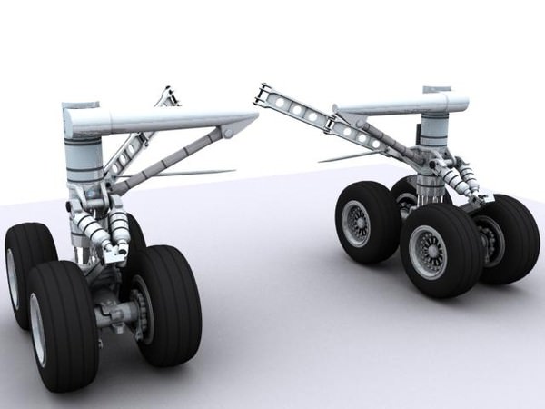 Boeing 747 Middle Landing Gears 3D model_3