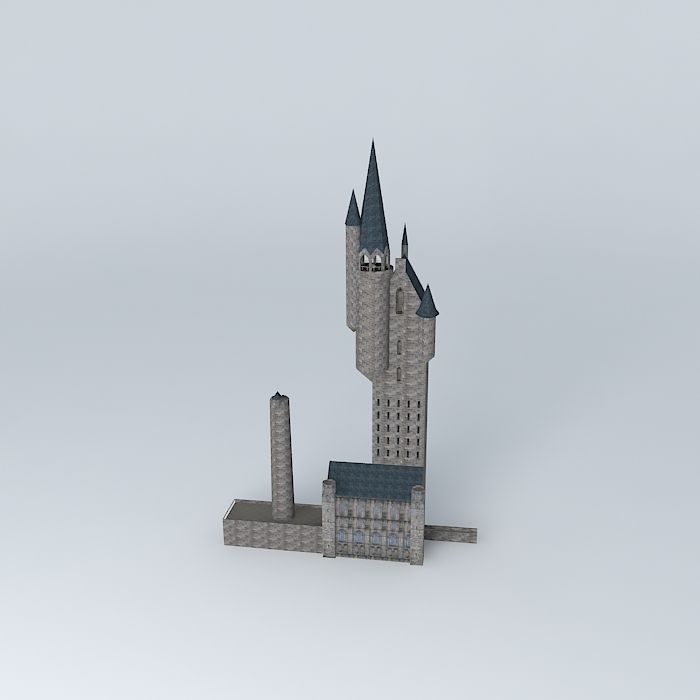 Astronomy tower and prison Free 3D model_1