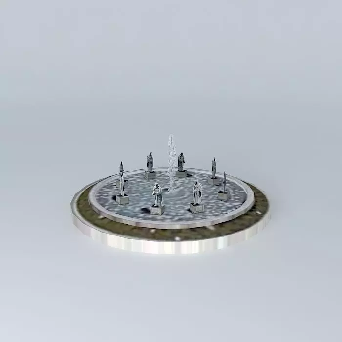 Fountain statues Free 3D model_0