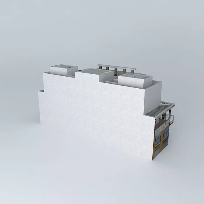Building next to the pool Free 3D model