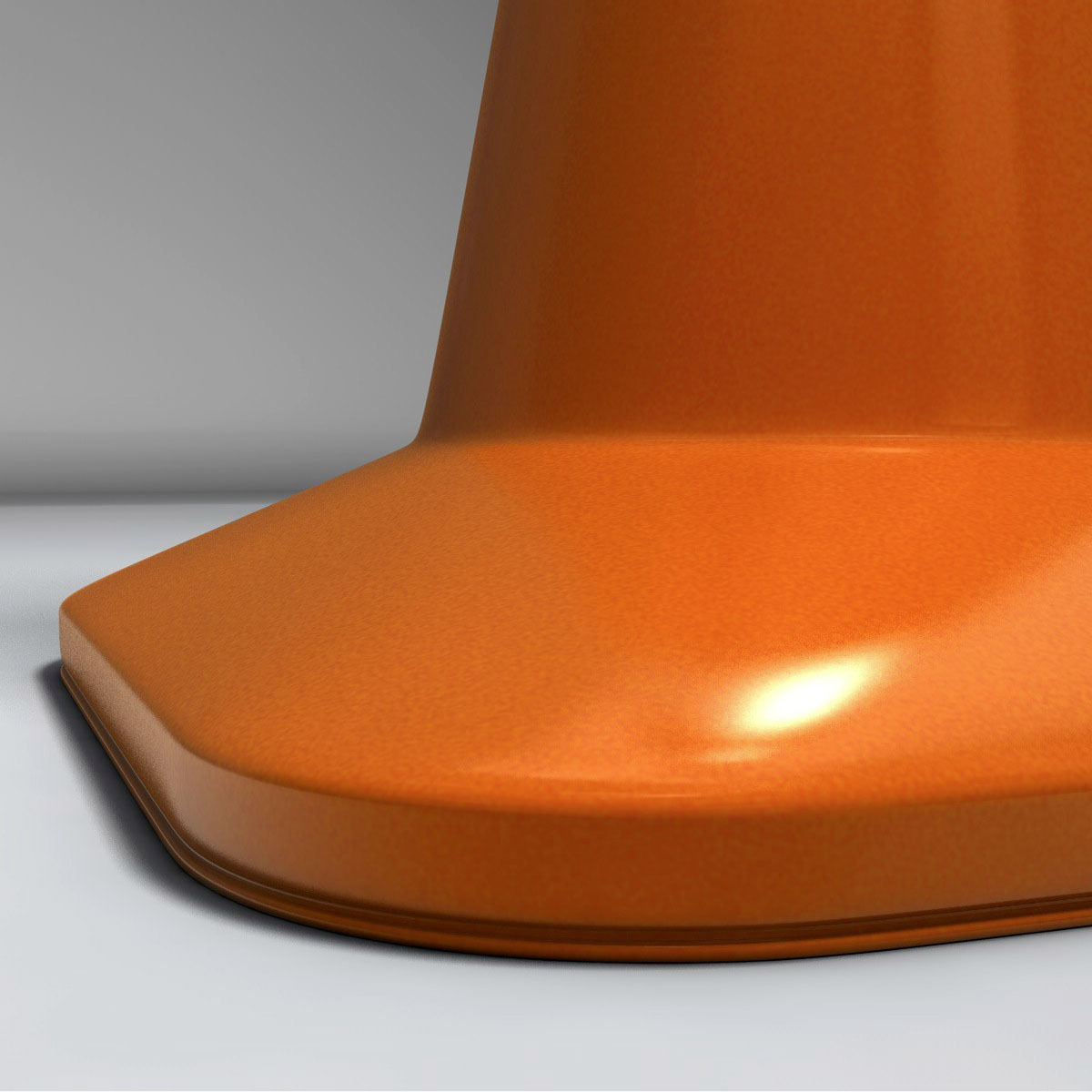 Traffic Cone 3D model_2