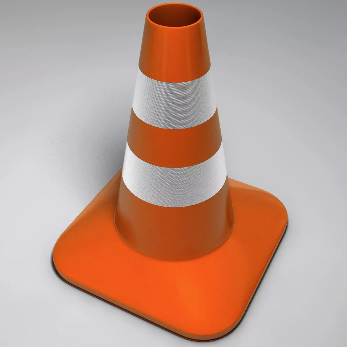 Traffic Cone 3D model_0