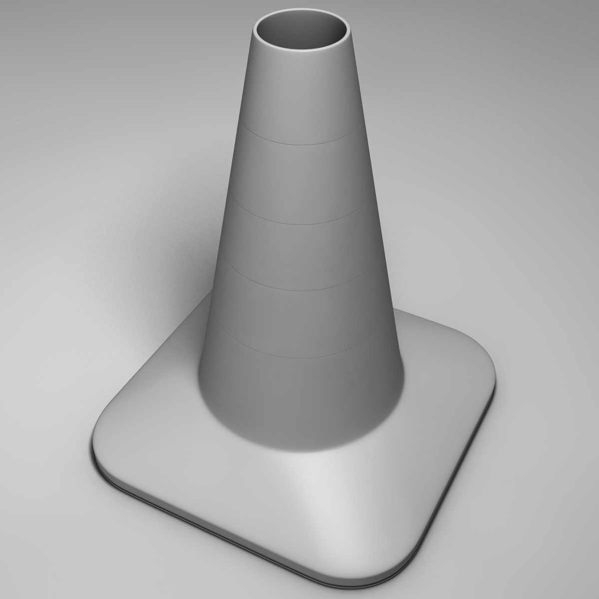 Traffic Cone 3D model_10