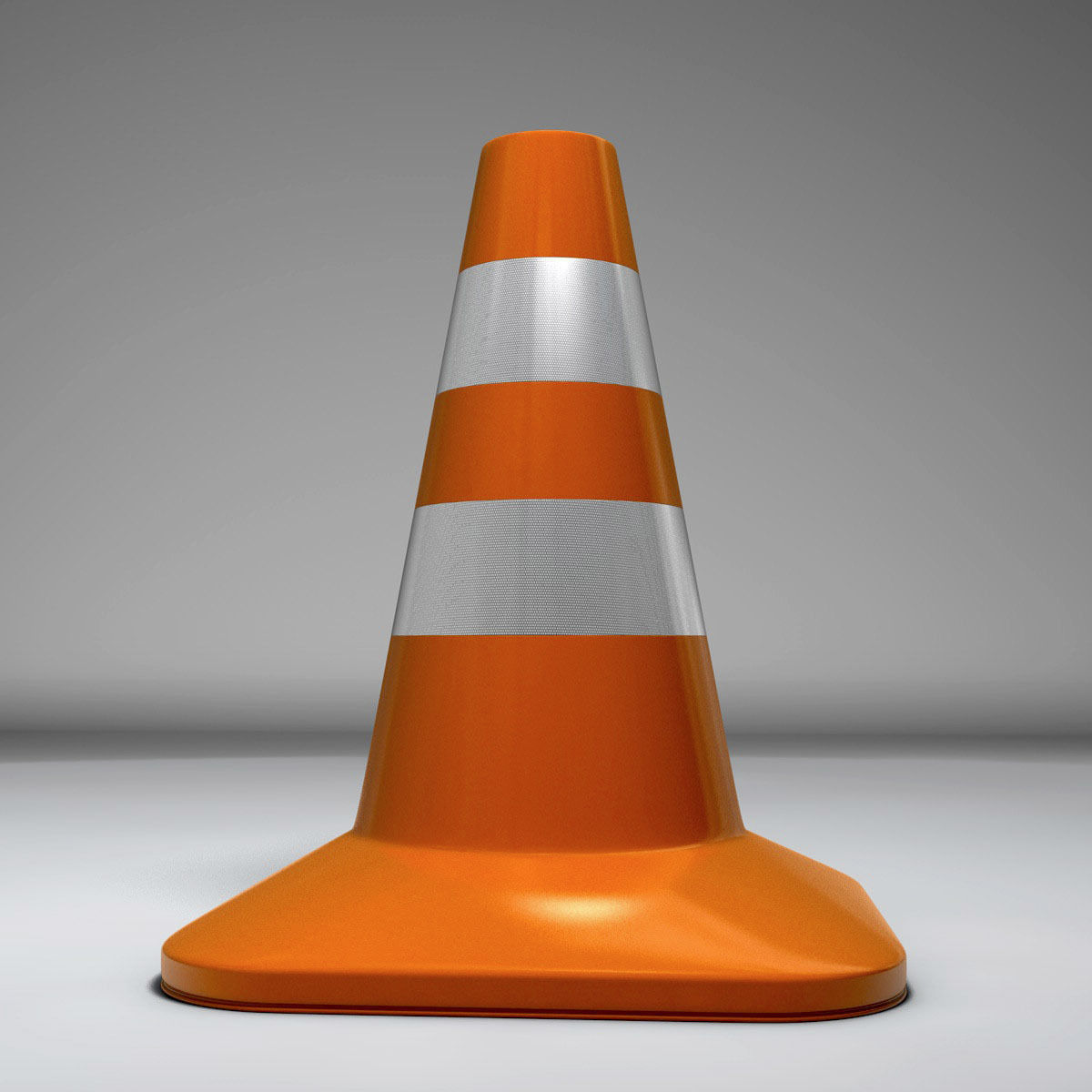 Traffic Cone 3D model_5