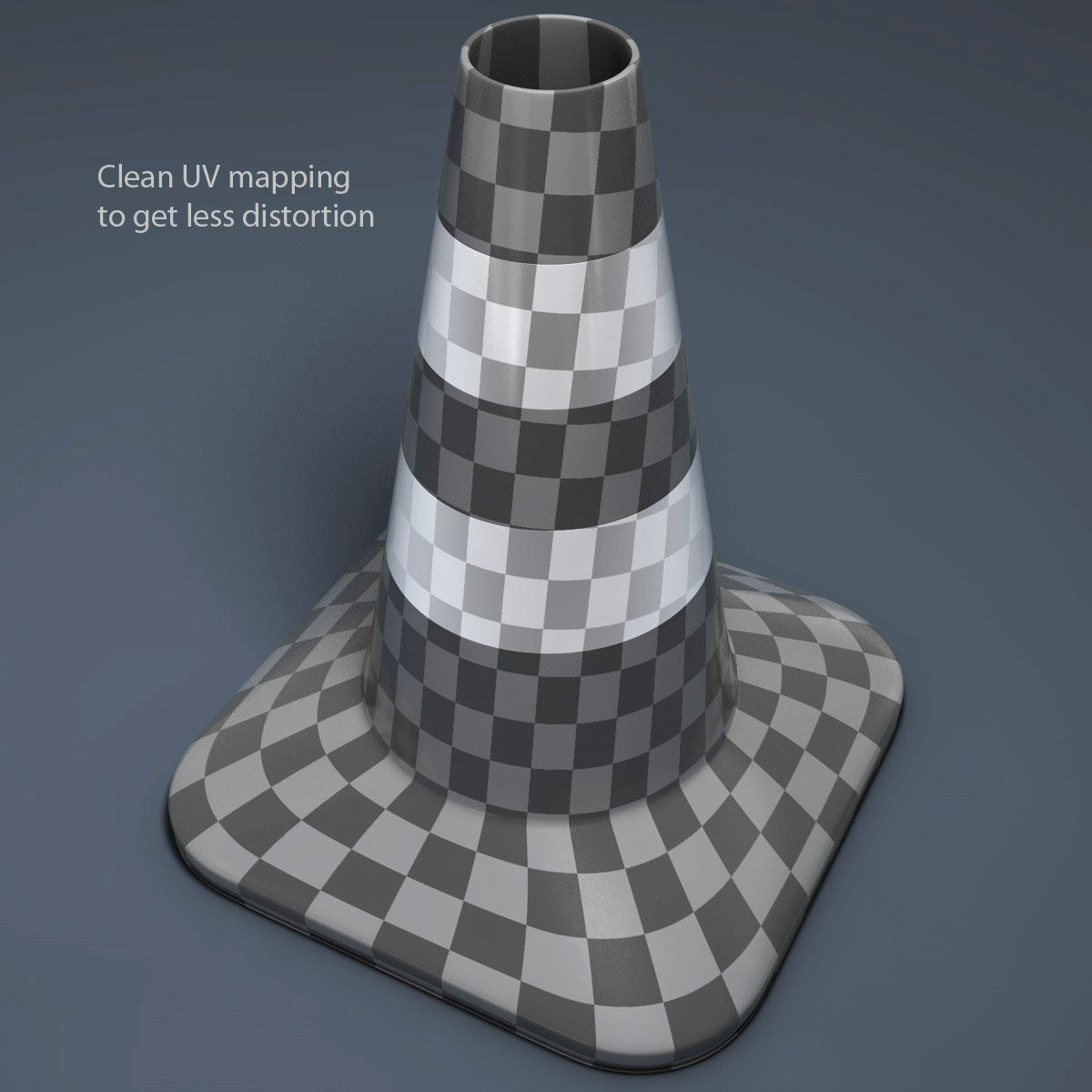 Traffic Cone 3D model_1